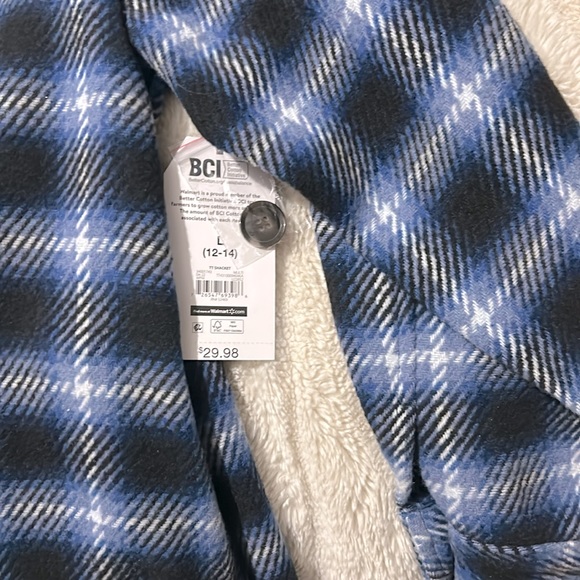 Blue plaid Shacket - Picture 5 of 8